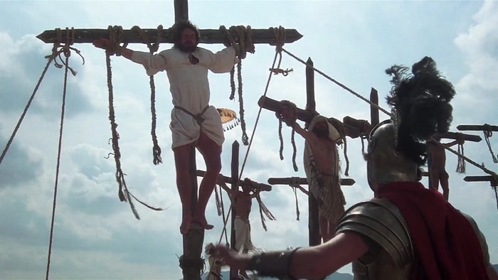 HANDS UP, ALL THOSE WHO DON'T WANT TO BE CRUCIFIED HERE! 