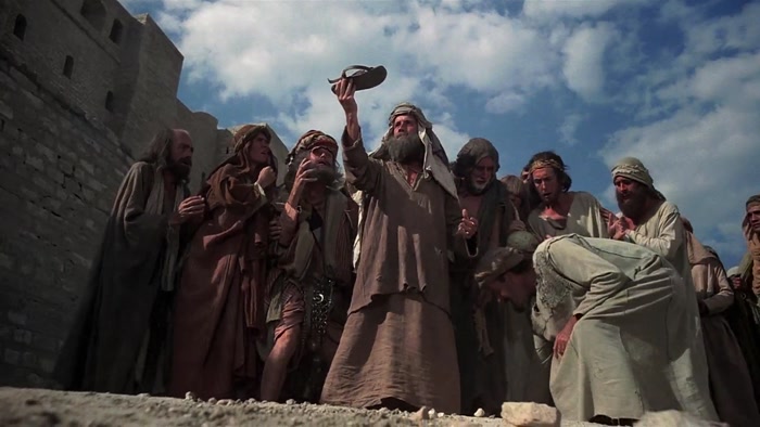 MAN 1: WHAT? LET US, LIKE HIM...  