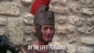 BY THE LEFT! FORWARD!  