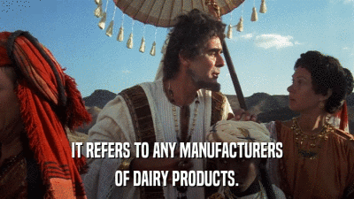 IT REFERS TO ANY MANUFACTURERS OF DAIRY PRODUCTS. 