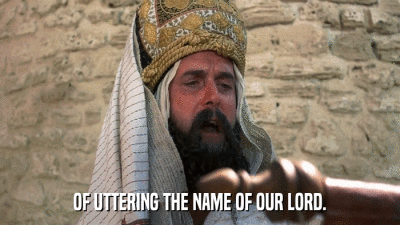 OF UTTERING THE NAME OF OUR LORD.  