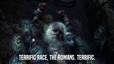 TERRIFIC RACE, THE ROMANS. TERRIFIC.  