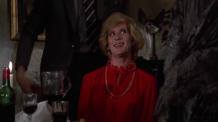 THERE'S YOUR DRINK, MR. DEATH. DO SIT DOWN. 