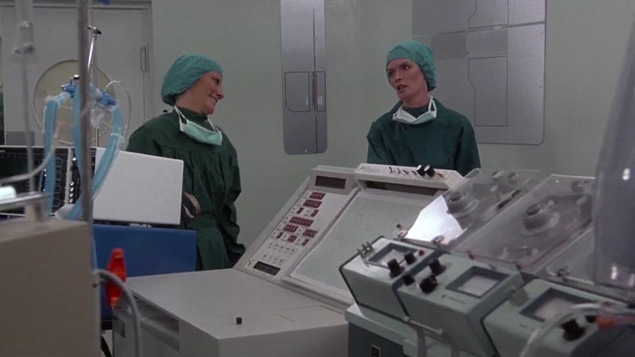 HERE SHE IS. DOCTOR: BRING IT OVER HERE. 