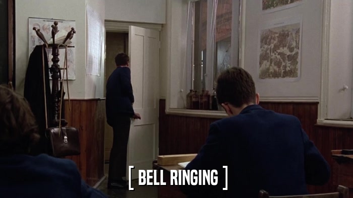 [ BELL RINGING ]  