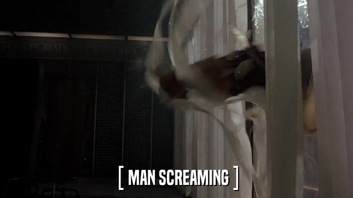 [ MAN SCREAMING ]  
