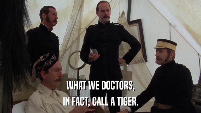 WHAT WE DOCTORS, IN FACT, CALL A TIGER. 