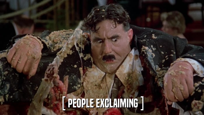 [ PEOPLE EXCLAIMING ]  