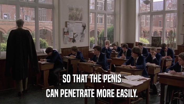 SO THAT THE PENIS CAN PENETRATE MORE EASILY. 