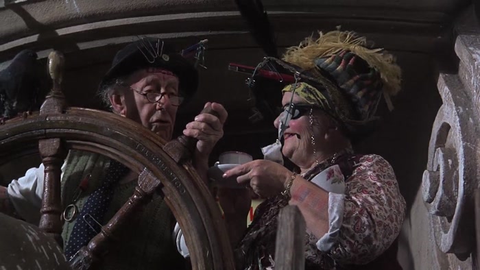 CUP OF TEA, DEAR? HEY, CAPTAIN!  