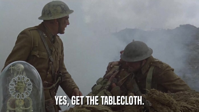 YES, GET THE TABLECLOTH.  