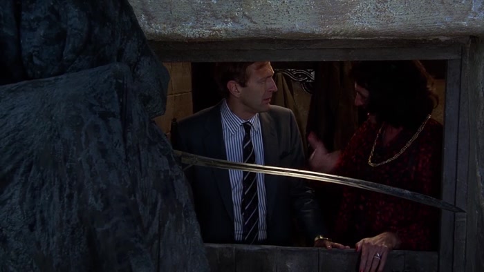 HELLO. DON'T LEAVE HIM HANGING AROUND OUTSIDE, DARLING. ASK HIM IN. 