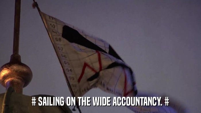 # SAILING ON THE WIDE ACCOUNTANCY. #  