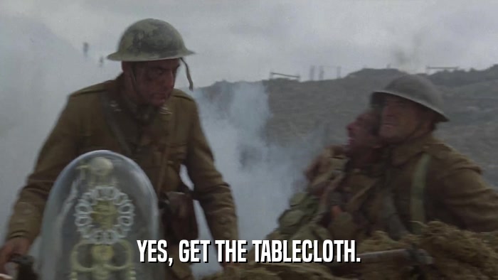 YES, GET THE TABLECLOTH.  