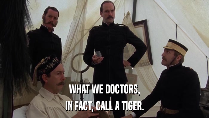 WHAT WE DOCTORS, IN FACT, CALL A TIGER. 