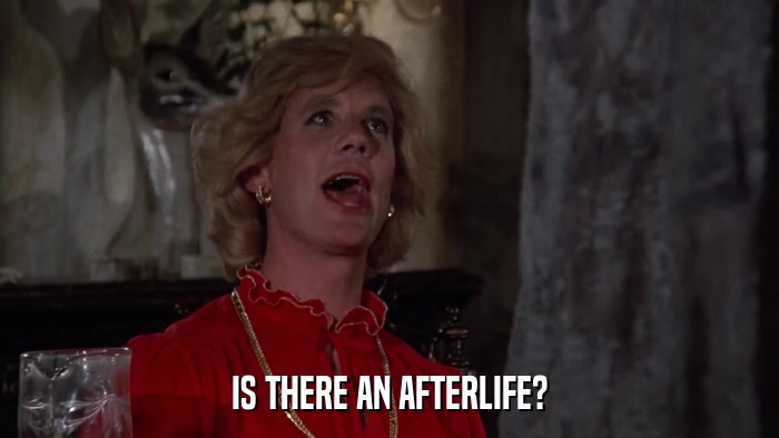 IS THERE AN AFTERLIFE?  