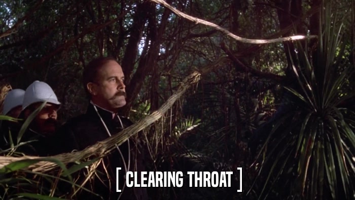 [ CLEARING THROAT ]  