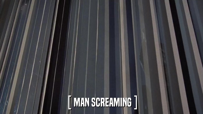 [ MAN SCREAMING ]  