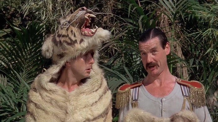 WE ARE DRESSED AS A TIGER BECAUSE HE HAD AN AUNTIE WHO DID IT IN 1839. 