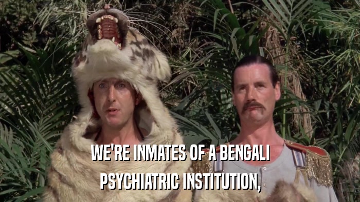 WE'RE INMATES OF A BENGALI PSYCHIATRIC INSTITUTION, 