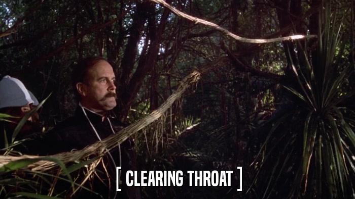 [ CLEARING THROAT ]  