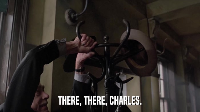THERE, THERE, CHARLES.  