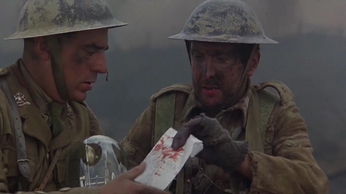 FROM ALL OF US, SORRY ABOUT THE BLOOD, SIR. 