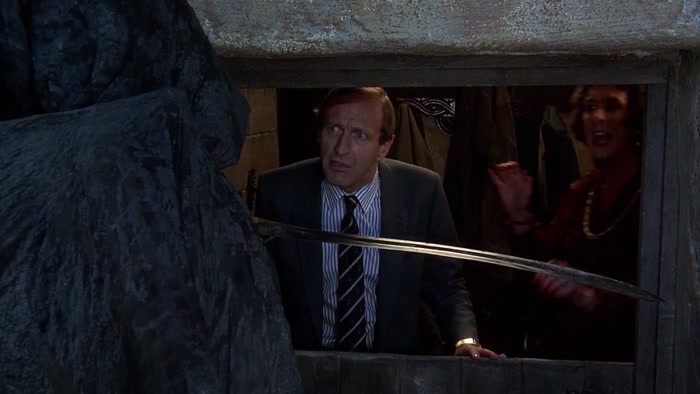 HELLO. DON'T LEAVE HIM HANGING AROUND OUTSIDE, DARLING. ASK HIM IN. 