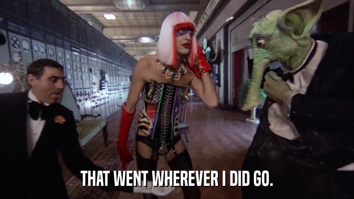 THAT WENT WHEREVER I DID GO.  