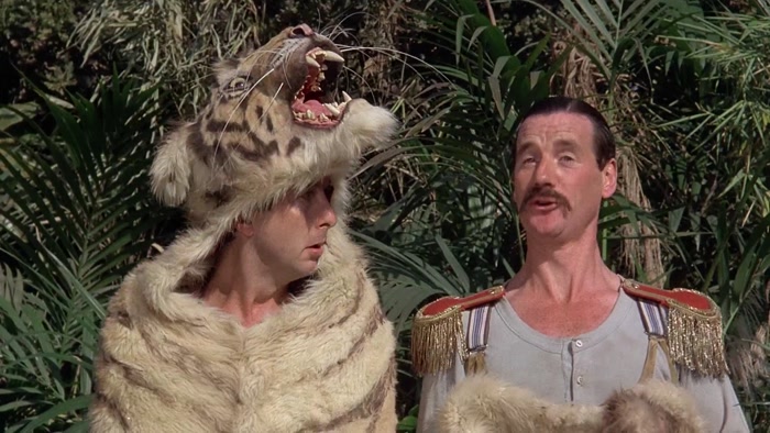 WE ARE DRESSED AS A TIGER BECAUSE HE HAD AN AUNTIE WHO DID IT IN 1839. 