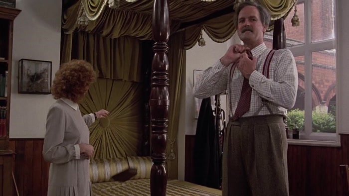 AH, HELLO, DEAR. DO STAND UP WHEN MY WIFE ENTERS THE ROOM, CARTER. 
