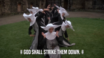 # GOD SHALL STRIKE THEM DOWN. #  