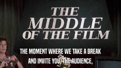 THE MOMENT WHERE WE TAKE A BREAK AND INVITE YOU, THE AUDIENCE, 