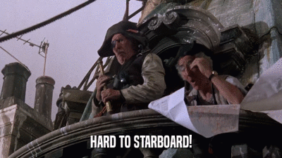 HARD TO STARBOARD!  