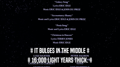 # IT BULGES IN THE MIDDLE # # 16,000 LIGHT YEARS THICK. # 