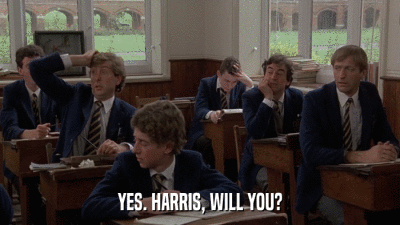 YES. HARRIS, WILL YOU?  