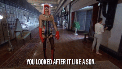YOU LOOKED AFTER IT LIKE A SON.  
