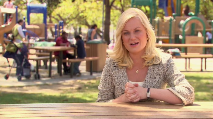 'CAUSE LESLIE KNOPE'S STOPPING FOR NO ONE. 