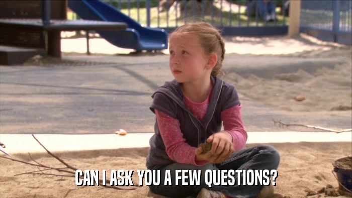 CAN I ASK YOU A FEW QUESTIONS?  