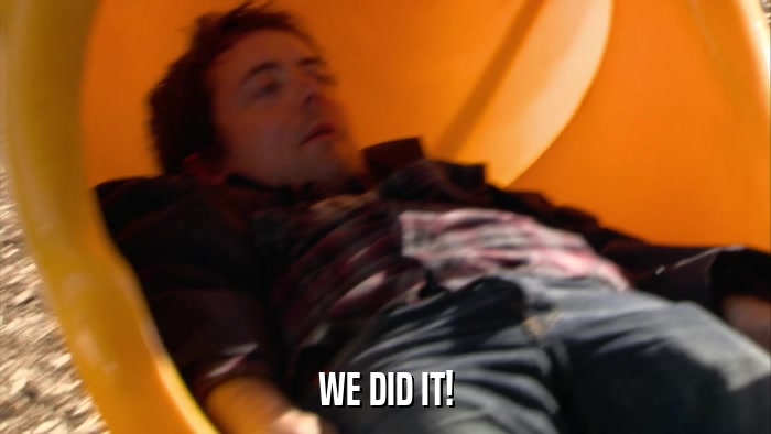 WE DID IT!  