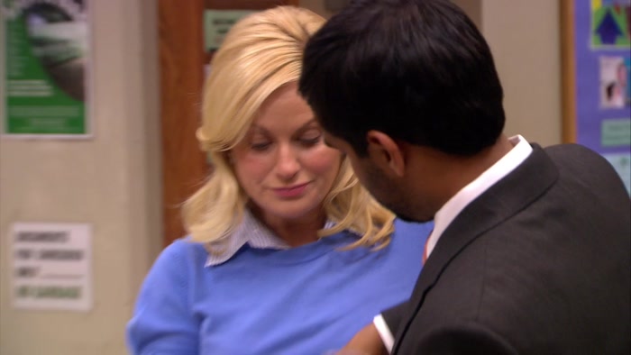 - LESLIE. I JUST HEARD THE NEWS. - HEY. 