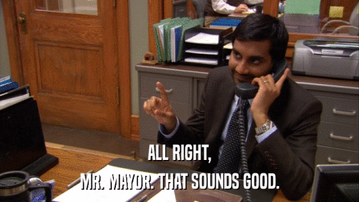 ALL RIGHT, MR. MAYOR. THAT SOUNDS GOOD. 