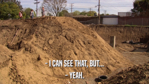 - I CAN SEE THAT, BUT... - YEAH. 