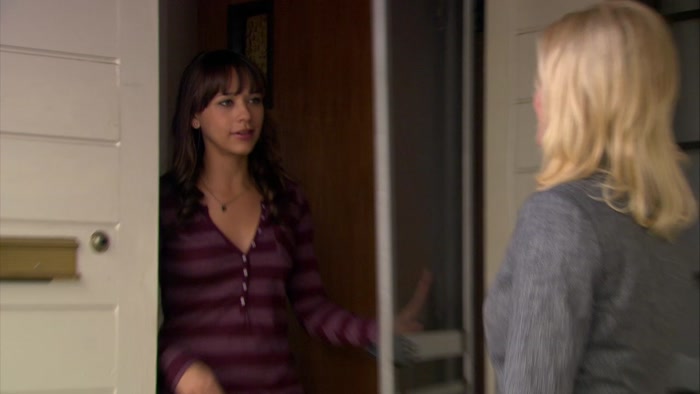 - HEY, LESLIE. - HEY! YOU'RE HOME. 