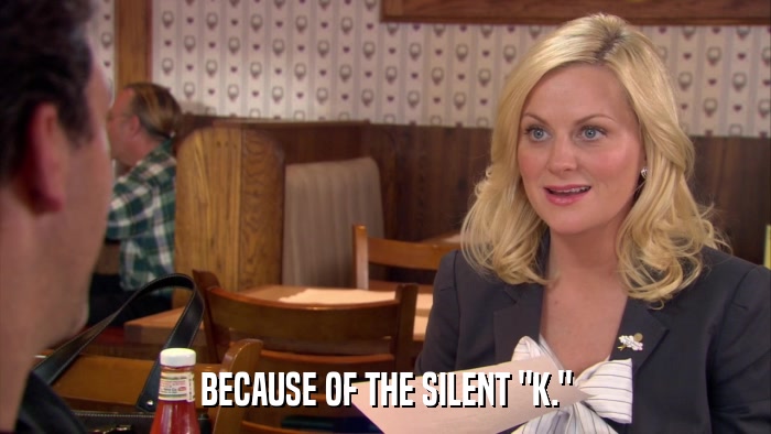 BECAUSE OF THE SILENT 