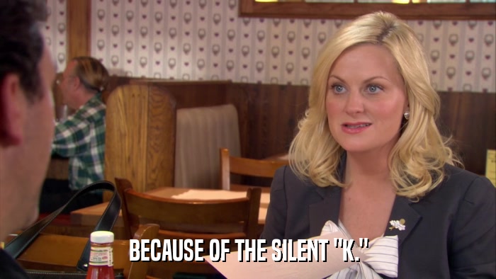 BECAUSE OF THE SILENT 