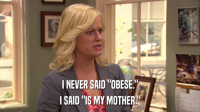 I NEVER SAID 