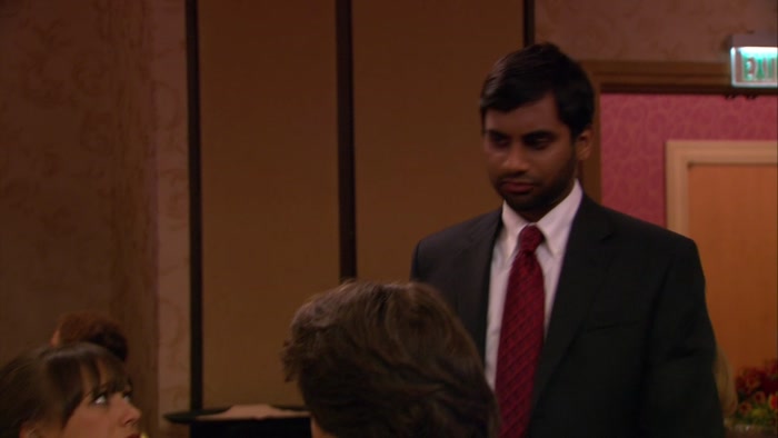 UH, IT'S 9:30, ON A FRIDAY NIGHT IN PAWNEE. 
