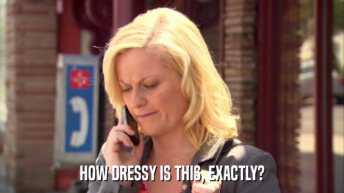 HOW DRESSY IS THIS, EXACTLY?  