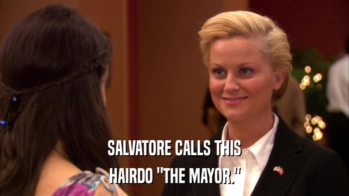 SALVATORE CALLS THIS HAIRDO 